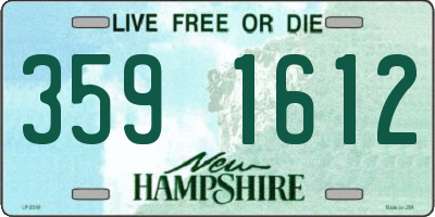 NH license plate 3591612