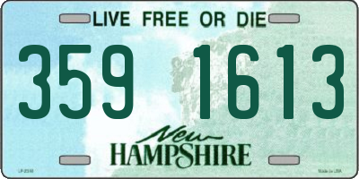 NH license plate 3591613