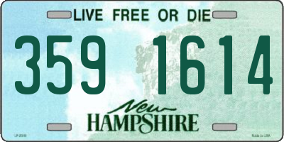 NH license plate 3591614