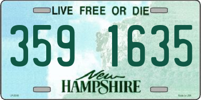 NH license plate 3591635
