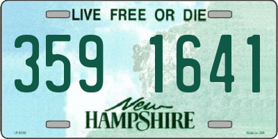 NH license plate 3591641
