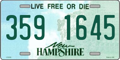NH license plate 3591645