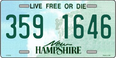 NH license plate 3591646