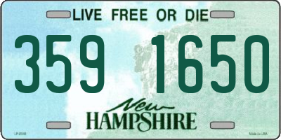 NH license plate 3591650
