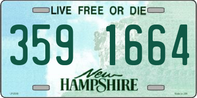 NH license plate 3591664