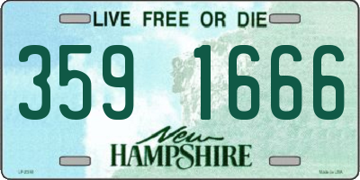 NH license plate 3591666