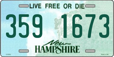 NH license plate 3591673