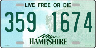 NH license plate 3591674