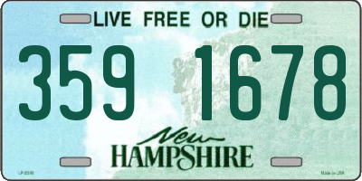 NH license plate 3591678