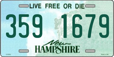 NH license plate 3591679