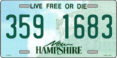 NH license plate 3591683