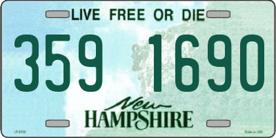 NH license plate 3591690