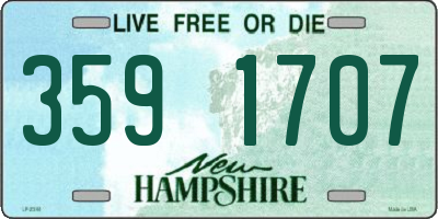 NH license plate 3591707
