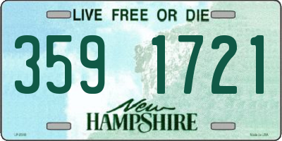 NH license plate 3591721