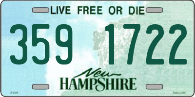 NH license plate 3591722