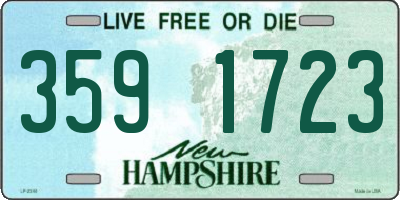 NH license plate 3591723