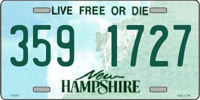 NH license plate 3591727