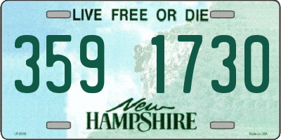 NH license plate 3591730