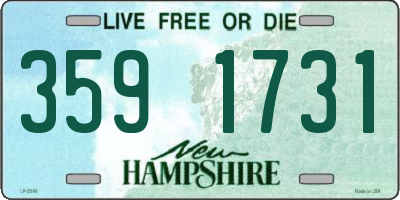 NH license plate 3591731