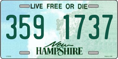 NH license plate 3591737