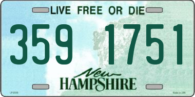 NH license plate 3591751