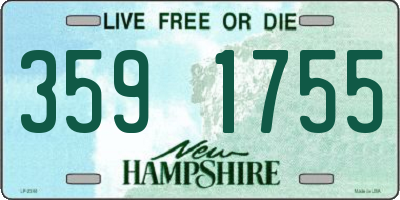 NH license plate 3591755