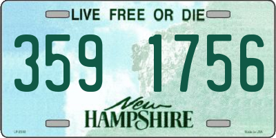 NH license plate 3591756