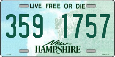 NH license plate 3591757