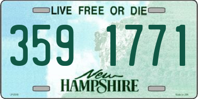 NH license plate 3591771