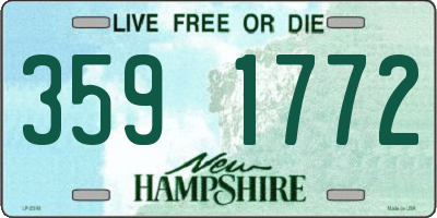 NH license plate 3591772