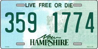 NH license plate 3591774