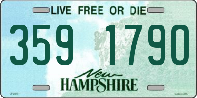 NH license plate 3591790