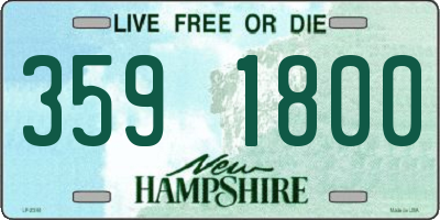 NH license plate 3591800