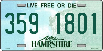 NH license plate 3591801
