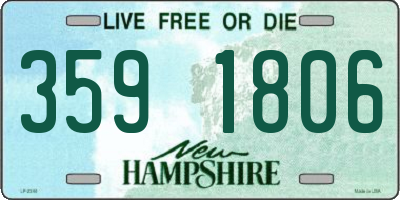 NH license plate 3591806