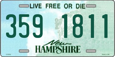 NH license plate 3591811