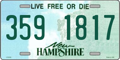 NH license plate 3591817