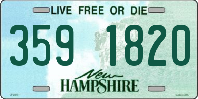 NH license plate 3591820