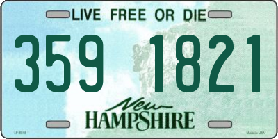 NH license plate 3591821