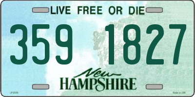 NH license plate 3591827