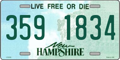 NH license plate 3591834