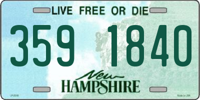 NH license plate 3591840