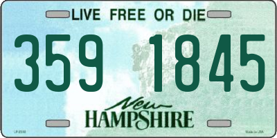 NH license plate 3591845