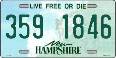 NH license plate 3591846