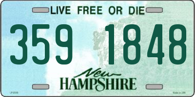 NH license plate 3591848