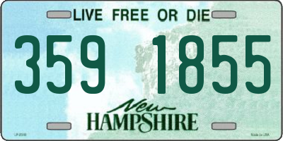 NH license plate 3591855
