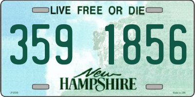 NH license plate 3591856