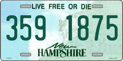 NH license plate 3591875
