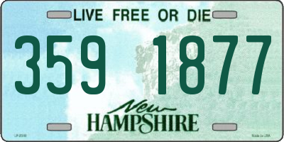 NH license plate 3591877