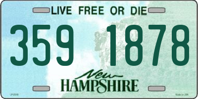 NH license plate 3591878
